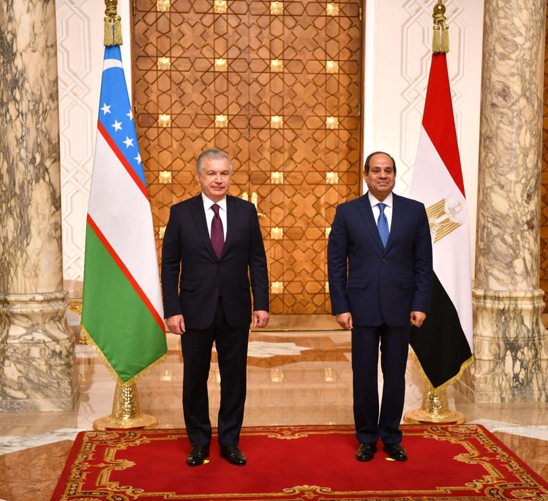 استقبل السيد الرئيس عبد الفتاح السيسي اليوم بقصر الاتحادية الرئيس شوكت ميرضياييف، رئيس جمهورية أوزبكستان، 92074