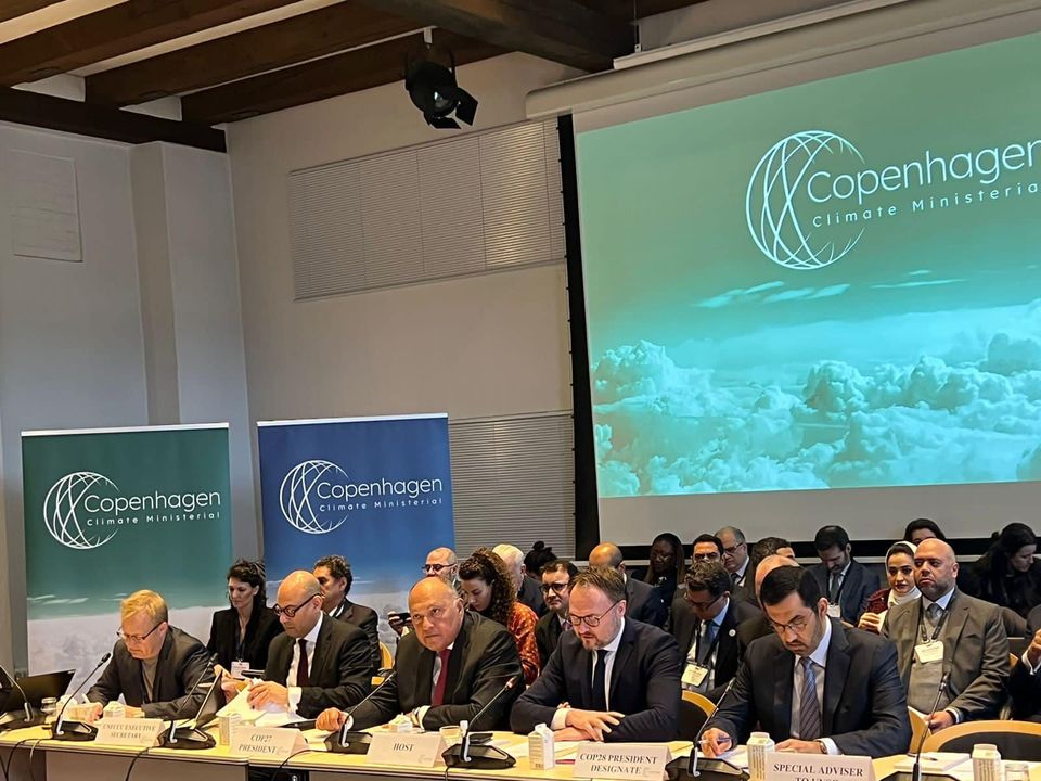 الوزير شكري رئيس مؤتمر COP27 يُشارك في فعاليات اليوم الأول لاجتماع كوبنهاجن الوزاري حول المناخ ****** شارك 28231