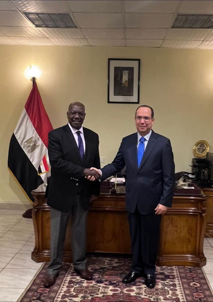 سفير مصر لدى جنوب السودان يلتقي رئيس المفوضية المشتركة للمراقبة والتقييم استقبل السفير/ معتز 65145