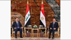 الرئيس عبد الفتاح السيسي يستقبل رئيس وزراء العراق