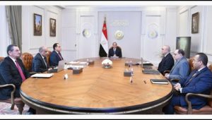 السيد الرئيس يتابع الموقف التنفيذي لتطوير قطاع الصناعات النسيجية ومجمع قها وإدفينا للصناعات الغذائية