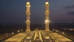 الاذان من مسجد مصر بالعاصمة الادارية استعداد لشهر رمضان