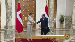 الرئيس عبد الفتاح السيسي يستقبل رئيسة وزراء الدنمارك