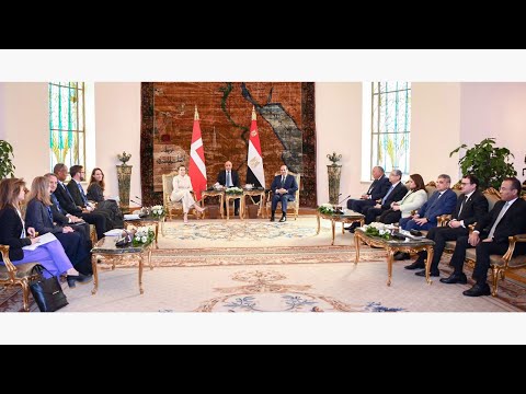 الرئيس عبد الفتاح السيسي يستقبل رئيسة وزراء الدنمارك ويعقد جلسة مباحثات hqdefaul 79