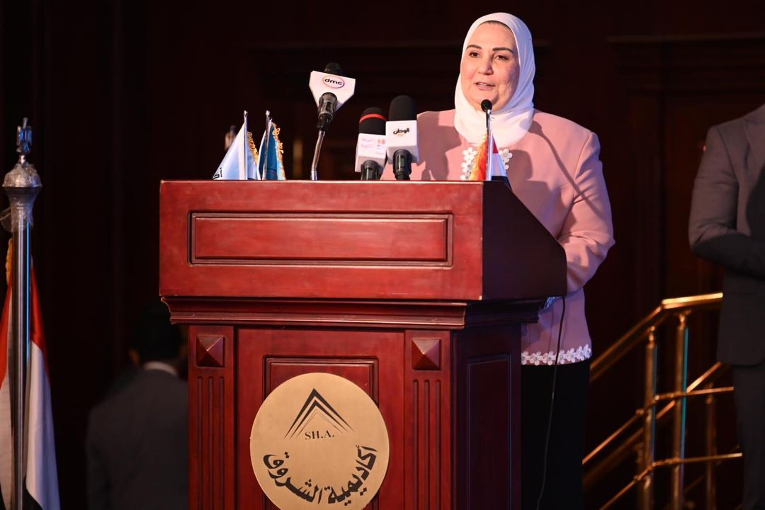وزارة التضامن الاجتماعي: وزيرة التضامن الاجتماعي خلال مشاركتها في المؤتمر العلمي السادس 96656