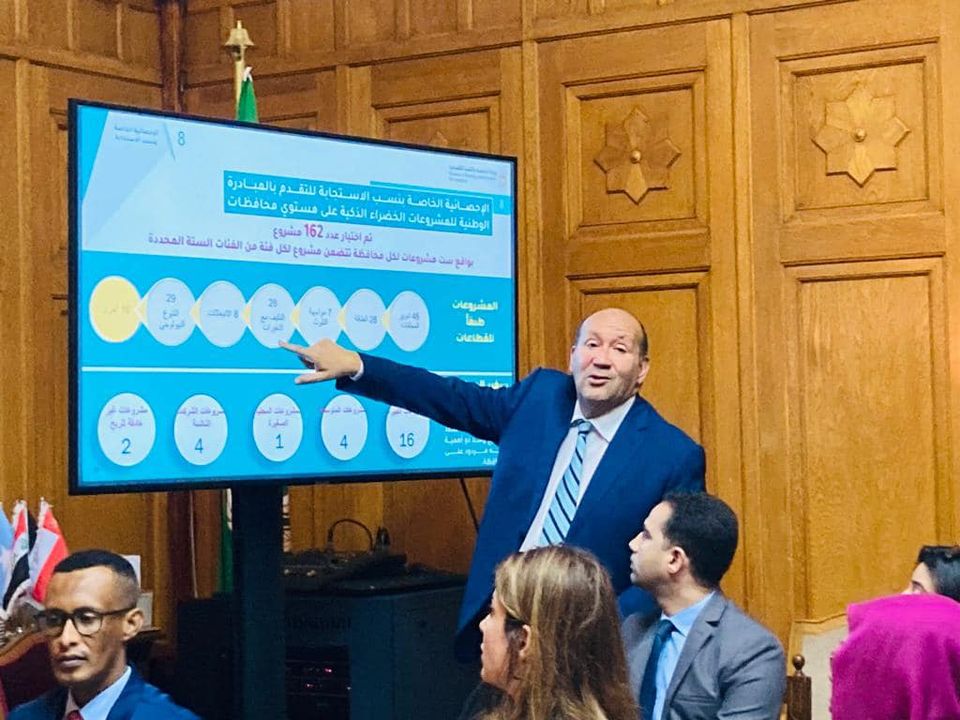 السفير هشام بدر يستعرض المبادرة الوطنية للمشروعات الخضراء الذكية أمام جامعة الدول العربية شارك السفير 17351