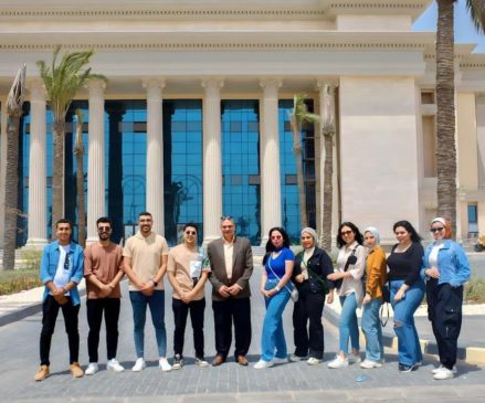 وفد من طلاب إعلام أكتوبر يزور مدينة المنصورة الجديدة ضمن حملة إعلامية كمشروع تخرج ويتفقد معالمها استقبل 38335