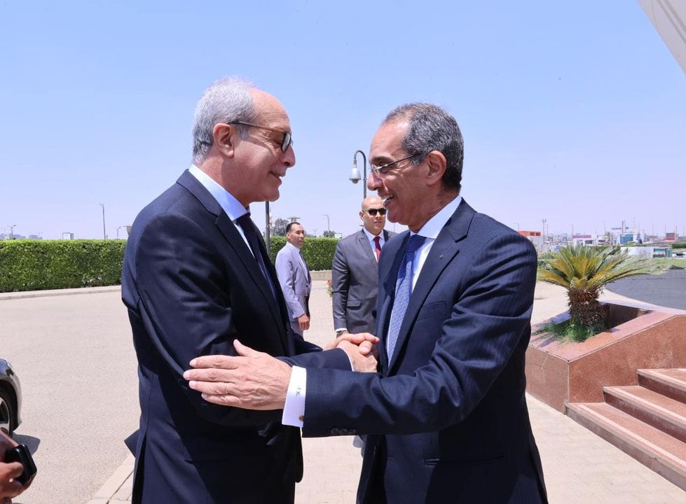 ICT Minister, Algerian Counterpart Discuss Enhancing Cooperation in ICT The Minister of Communications and Information Technology Amr Talaat and the Algerian Minister of Post and 87951