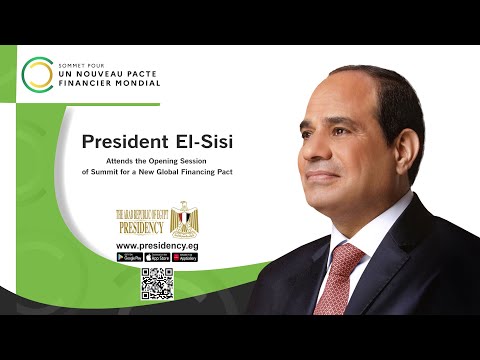 President El-Sisi Attends the Opening Session of Summit for a New Global Financing Pact hqdefau 107
