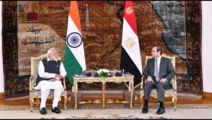 نشاط السيد الرئيس عبد الفتاح السيسي خلال زيارة رئيس وزراء الهند لمصر
