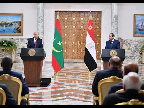 الرئيس عبد الفتاح السيسي يعقد مؤتمرًا صحفيًا مشتركًا مع رئيس جمهورية موريتانيا hqdefault 6