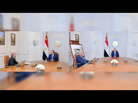 الرئيس عبد الفتاح السيسي يجتمع بوزير العدل ورئيس مجلس إدارة الهيئة العربية للتصنيع hqdefaul 69