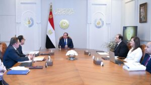عقد السيد الرئيس عبد الفتاح السيسي اليوم اجتماعاً لمتابعة مستجدات الوضع الاقتصادي في ضوء التطورات الإقليمية