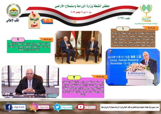 وزارة الزراعة واستصلاح الأراضي: بالانفوجراف والفيديو| الزراعة في أسبوع نشرة الحصاد رقم ١٦٩ 52557
