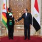 استقبل السيد الرئيس عبد الفتاح السيسي، اليوم بقصر الاتحادية، الرئيس إيمرسون منانجاجوا، رئيس زيمبابوي، الذي