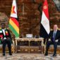 الرئيس عبد الفتاح السيسي يستقبل رئيس زيمبابوي بقصر الاتحادية