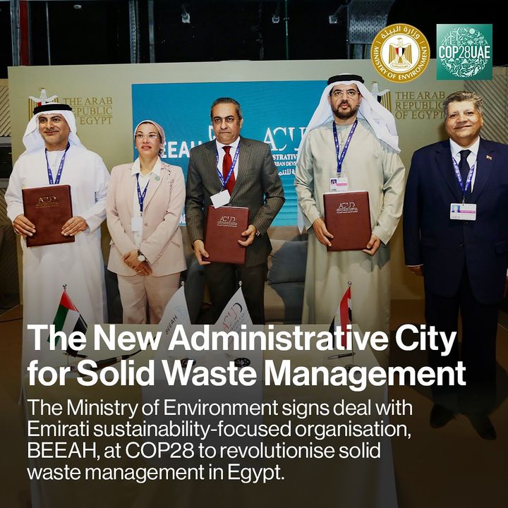 In a significant step towards addressing Egypt's solid waste management challenges, the Ministry of Environment and Emirati private-public sustainability organisation, BEEAH, have signed a contract 14618