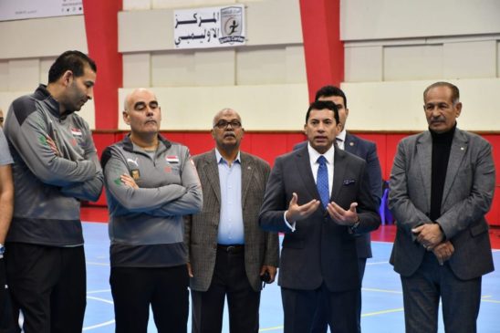 وزارة الشباب والرياضة: خلال زيارته لمعسكر المنتخب المصري لكرة اليد استعدادا للبطولة 32479