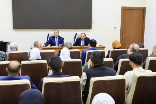 الجهاز المركزي للتنظيم والإدارة: رئيس الجهاز المركزي للتنظيم والإدارة يستقبل رئيس جامعة بني 73340