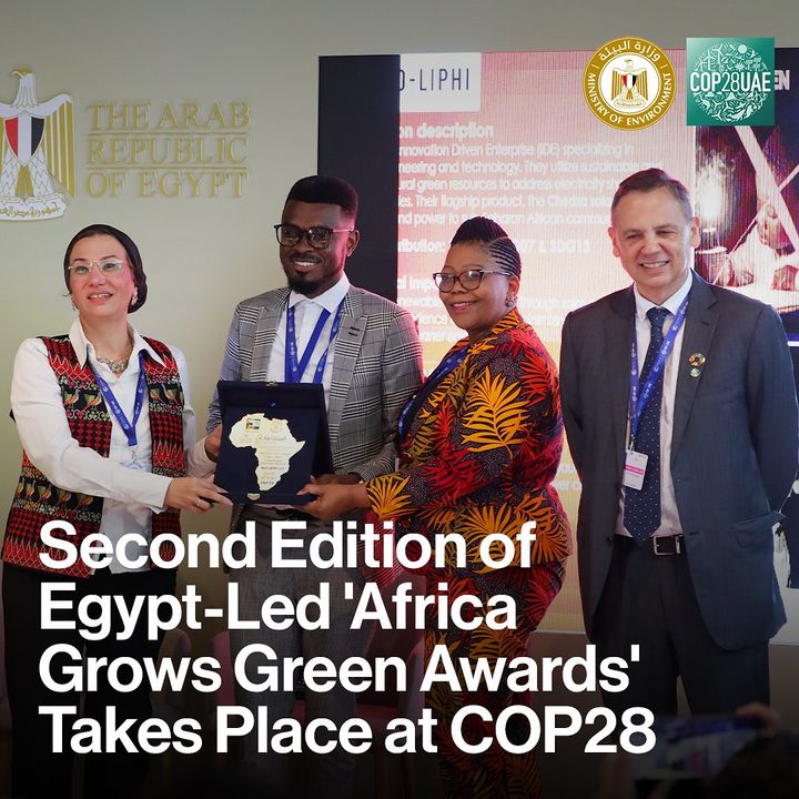 Following the successful launch of the ‘Africa Grows Green Awards for Climate Change Innovations’ at COP27 in Sharm El Sheikh under the auspices of the Ministry of Environment and the Association 80037