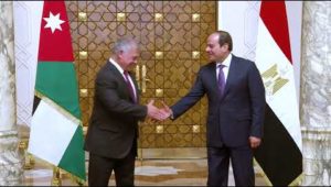الرئيس عبد الفتاح السيسي يعقد جلسة مباحثات مع ملك المملكة الأردنية الهاشمية