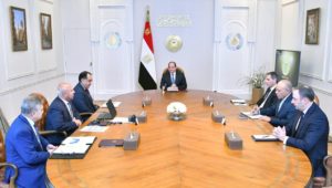 عقد السيد الرئيس عبد الفتاح السيسي اجتماعاً اليوم مع السيد رودولف سعادة، الرئيس التنفيذي لشركة الخطوط