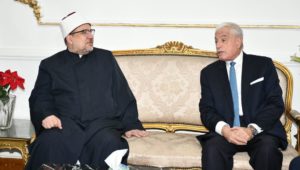 وزارة الأوقاف: 
وزير الأوقاف ومحافظ جنوب سيناء يناقشان خطة الدعوة وعمارة المساجد بالمحافظة