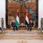 استقبل السيد الرئيس عبد الفتاح السيسي، اليوم بقصر الاتحادية، الرئيس الفلسطيني محمود عباس