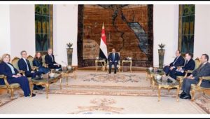 الرئيس عبد الفتاح السيسي يستقبل وزير الخارجية الأمريكي