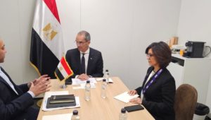 MWC Barcelona: ICT Minister Meets Swedish State Secretary to Foreign Trade Minister, Officials from Tejas, Accenture 
The Minister of Communications and Information Technology Amr Talaat has met