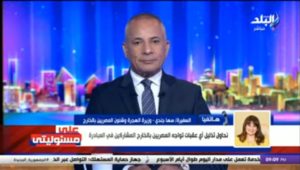 وزيرة الهجرة السفيرة سها جندي لبرنامج «على مسئوليتي»: آخر موعد لمبادرة سيارات المصريين بالخارج أبريل المقبل