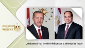 Le Président Al-Sissi accueille le Président de la République de Turquie