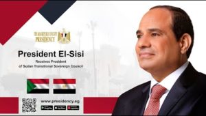 President El-Sisi Receives President of Sudan Transitional Sovereign Council