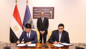 ICT Minister Witnesses Two Protocols Signing between NTI, Huawei to Establish Training Academies 
The Minister of Communications and Information Technology Amr Talaat has witnessed the signing of