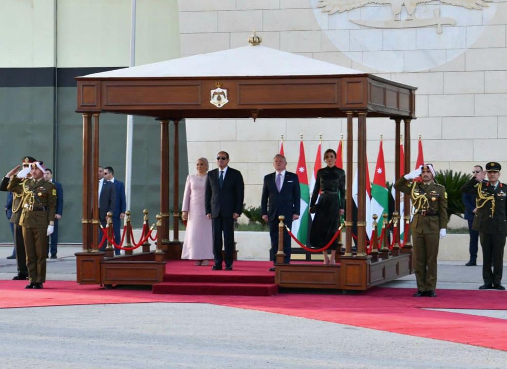 زيارة السيد الرئيس عبد الفتاح السيسي والسيدة قرينته للعاصمة الأردنية عمان، حيث كان في استقبال سيادته لدى 64574