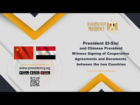 President El-Sisi and China's President Witness Signing of Cooperation Agreements and Documents hqdefaul 87