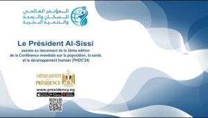 Al-Sissi inaugure la 2e Conférence mondiale sur la population, la santé et le développement humain