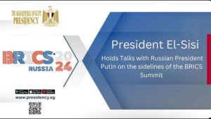 President El-Sisi Holds Talks with Russian President Putin on the sidelines of the BRICS Summit