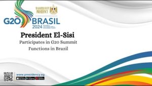 President El-Sisi Participates in G20 Summit Functions in Brazil