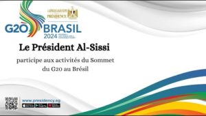 Le Président Al-Sissi participe aux activités du Sommet du G20 au Brésil