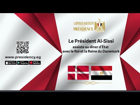 Le Président Al-Sissi assiste au dîner d’État avec le Roi et la Reine du Danemark hqdefaul 21