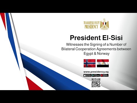 President El-Sisi Witnesses Signing Number of Cooperation Agreements between Egypt & Norway hqdefaul 42