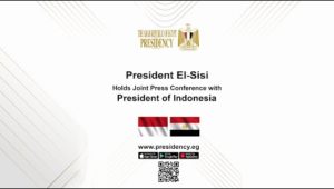 President El-Sisi Holds Joint Press Conference with President of Republic of Indonesia