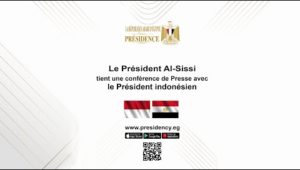 Le Président Al-Sissi tient une conférence de Presse avec le Président indonésien