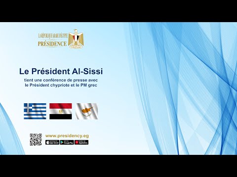 Le Président Al-Sissi tient une conférence de presse avec le Président chypriote et le PM grec hqdefaul 25