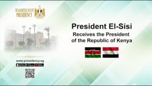 President El-Sisi Receives the President of the Republic of Kenya