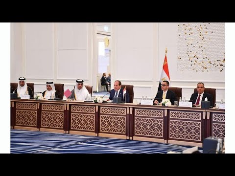 الرئيس عبد الفتاح السيسي يلتقي ممثلي مجتمع الأعمال القطري بالدوحة hqdefaul 74