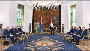 الرئيس عبد الفتاح السيسي يستقبل الحاكم العام لكومنولث أستراليا بقصر الاتحادية