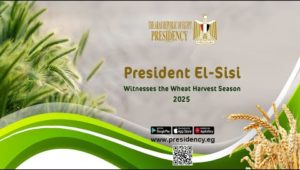 President El-Sisi Witnesses the 2025 Wheat Harvest Season
