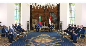 الرئيس عبد الفتاح السيسي يستقبل رئيس جمهورية القمر المتحدة ويعقد مؤتمرًا صحفيًا مشتركًا